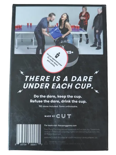 CUT Fear Pong Partyspiel Trinkspiel Herausforderungen Erwachsene Grab Life By