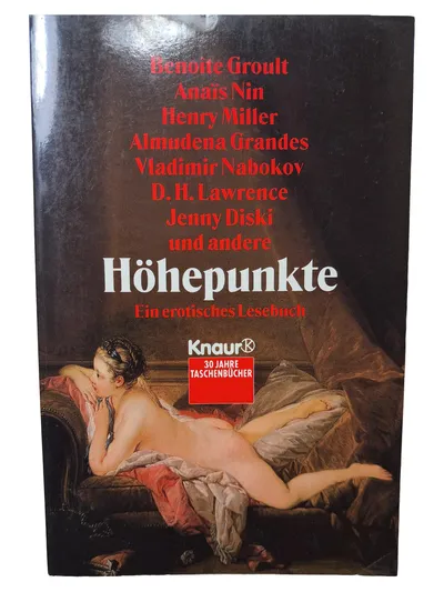Erotisches Lesebuch Knaur Taschenbuch Sammlung Kurzgeschichten Romane