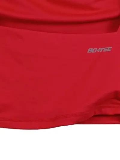Bo+Tee Damen Sport Crop Top Shirt Rot Gr. 32/XXS
