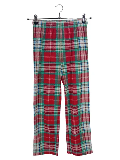 LANDS' END Flanell Schlafanzughose kariert Kinder Gr. 152 Weihnachten
