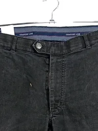 A.W. Dunmore Herren Stoffhose Comfort Line Schwarz W25 Klassisch 3