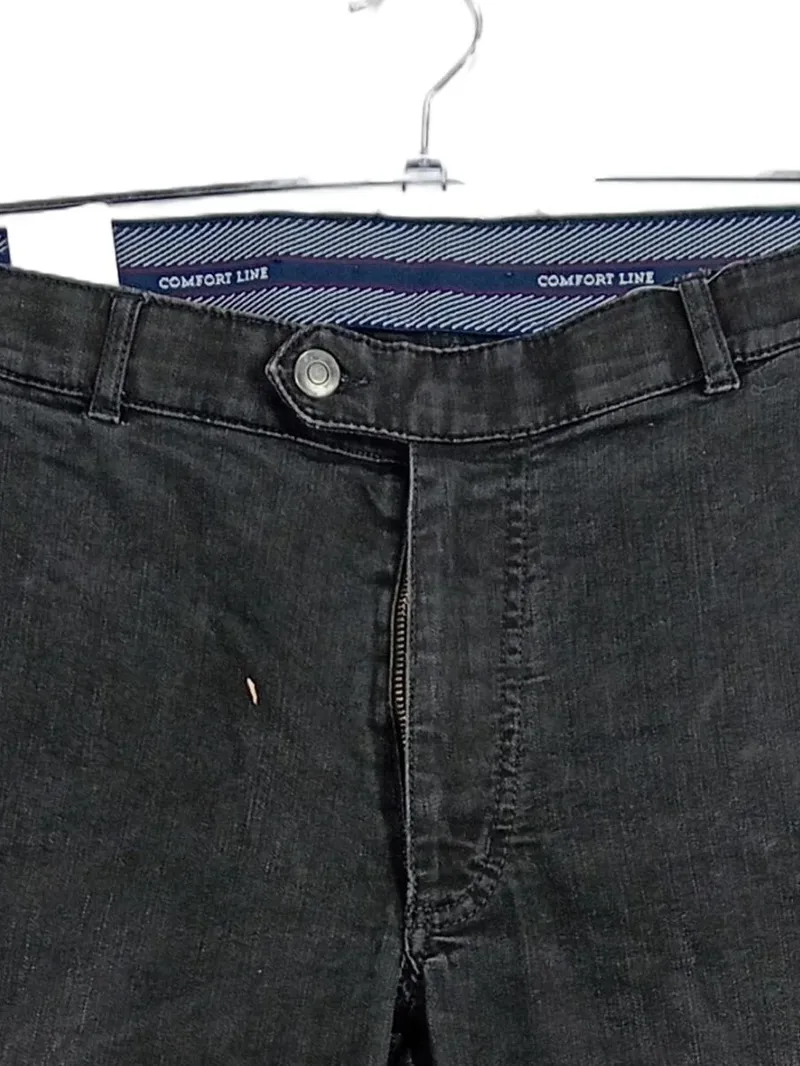 A.W. Dunmore Herren Stoffhose Comfort Line Schwarz W25 Klassisch 3