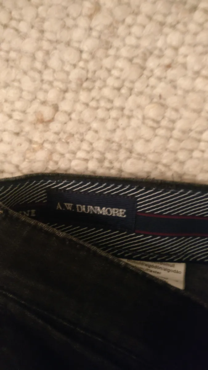 A.W. Dunmore Herren Stoffhose Comfort Line Schwarz W25 Klassisch 5