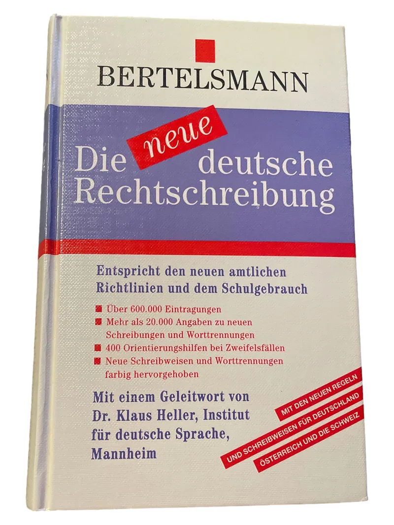Bertelsmann Die neue deutsche Rechtschreibung Wörterbuch 600.000 Einträge 1