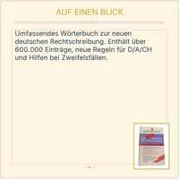 Bertelsmann Die neue deutsche Rechtschreibung Wörterbuch 600.000 Einträge 2