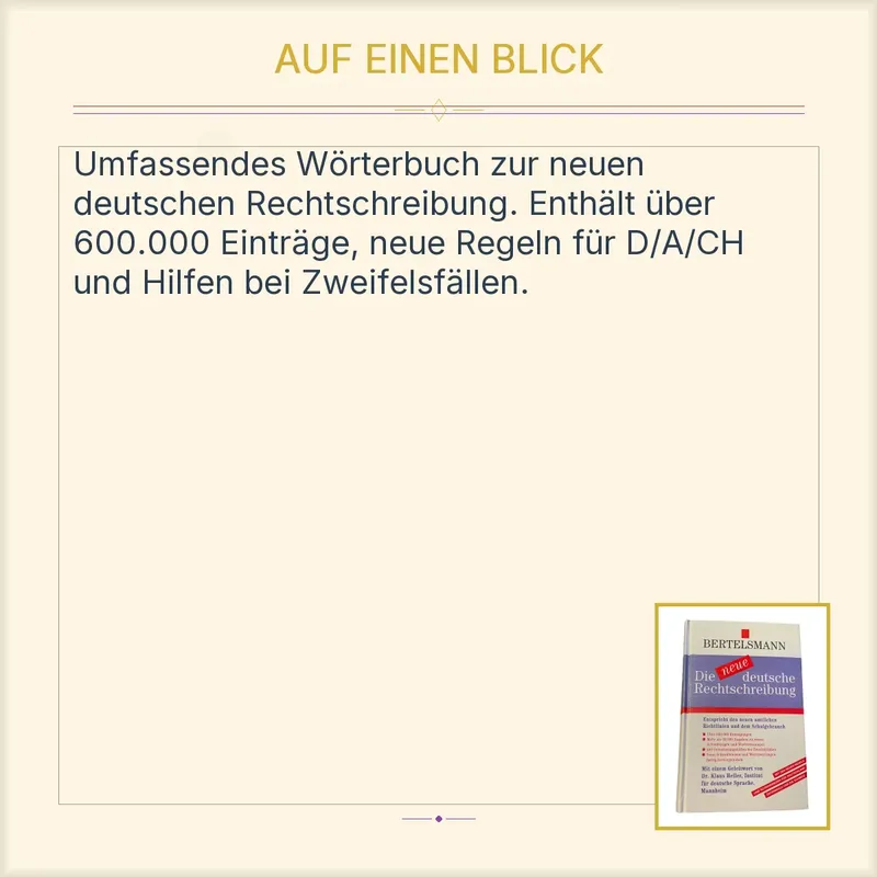 Bertelsmann Die neue deutsche Rechtschreibung Wörterbuch 600.000 Einträge 2