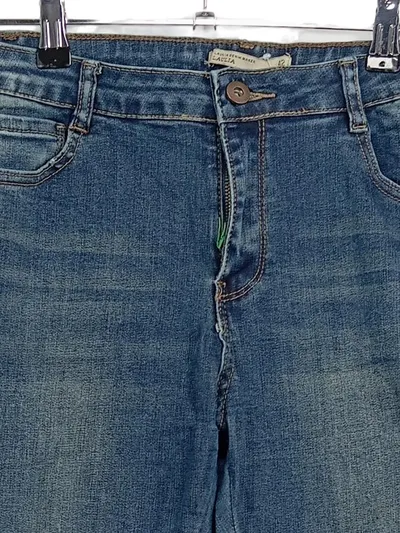 Laulia Damen Jeans Straight Leg Größe 42 Blau Casual