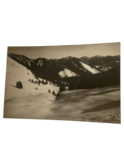 Vintage Ansichtskarte Postkarte Alpen Berglandschaft Winter Schnee