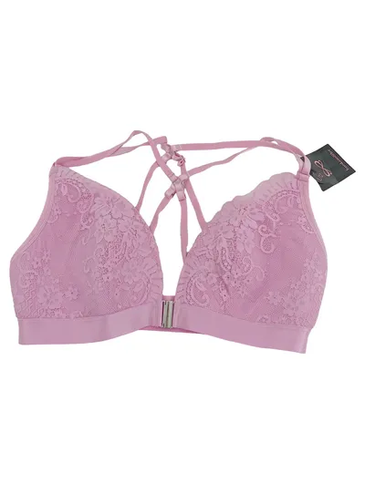 Hunkemöller Damen BH Spitze Bügel BH Rosa Gr. L
