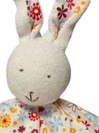 Oetinger Natur Schmusetuch Hase Blumenmuster Baumwolle Baby Kuscheltuch