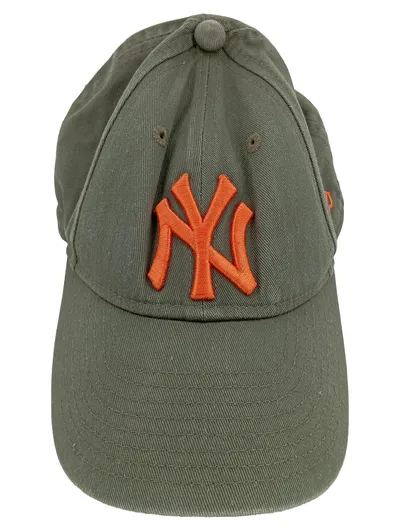 New Era New York Yankees Cap Kinder Kappe Oliv Orange Baumwolle NY Logo One Size