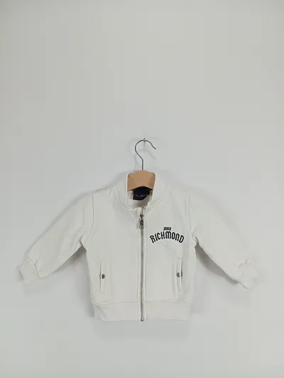 John Richmond Kinder Blouson Jacke Gr. 6 Monate Weiß Casual