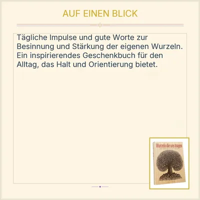 Wurzeln die uns tragen - Für jeden Tag ein gutes Wort Kreuz Verlag Buch
