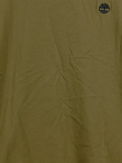 Timberland Herren T-Shirt Casual Oliv Baumwolle Gr. 46/S Logo
