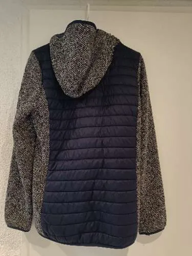 McKINLEY Damen Hybridjacke Steppjacke Gr. 38 Blau Kapuze Outdoor