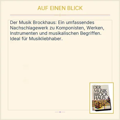 Der Musik Brockhaus Musiklexikon Nachschlagewerk Enzyklopädie