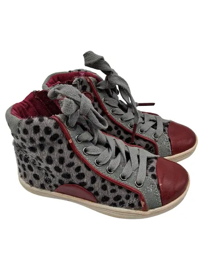 Pepe Jeans London Sneaker Kinder Mädchen Gr. 25 Grau Leopard High Top