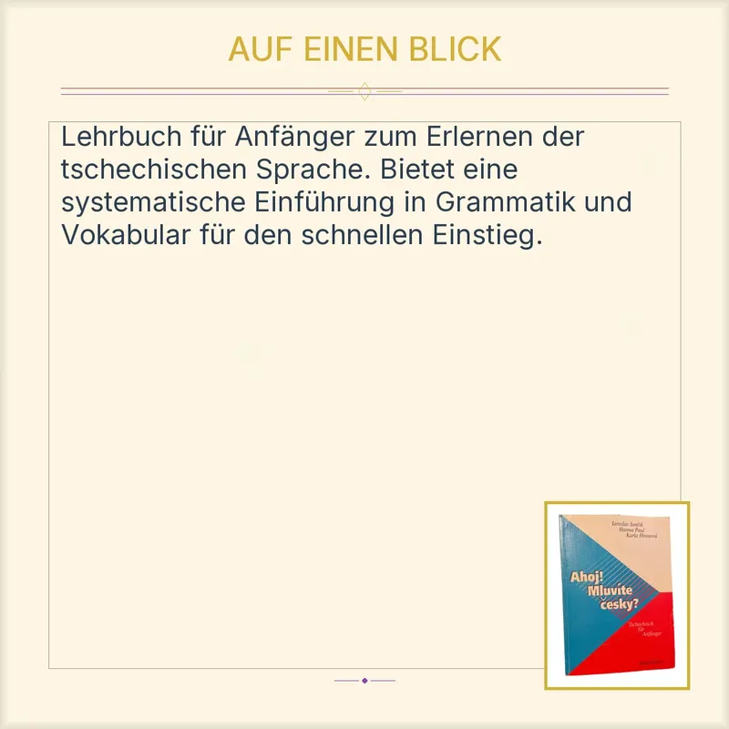 Ahoj! Mluvíte česky? Tschechisch für Anfänger Lehrbuch Braumüller 2
