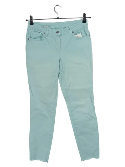 Madeleine Jeans Damen Wide Fit Türkis Gr. 40/L Baumwolle Casual