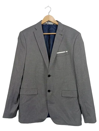 ZARA Herren Sakko Gr. 54 XXL Grau Business Blazer Jacke