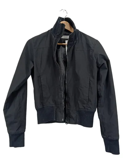 VERO MODA Damen Leichte Jacke Blouson Gr. M/38 Schwarz Stehkragen