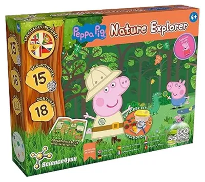 Science4you Peppa Pig Nature Explorer Experimentierkasten Entdecker-Set ab 4