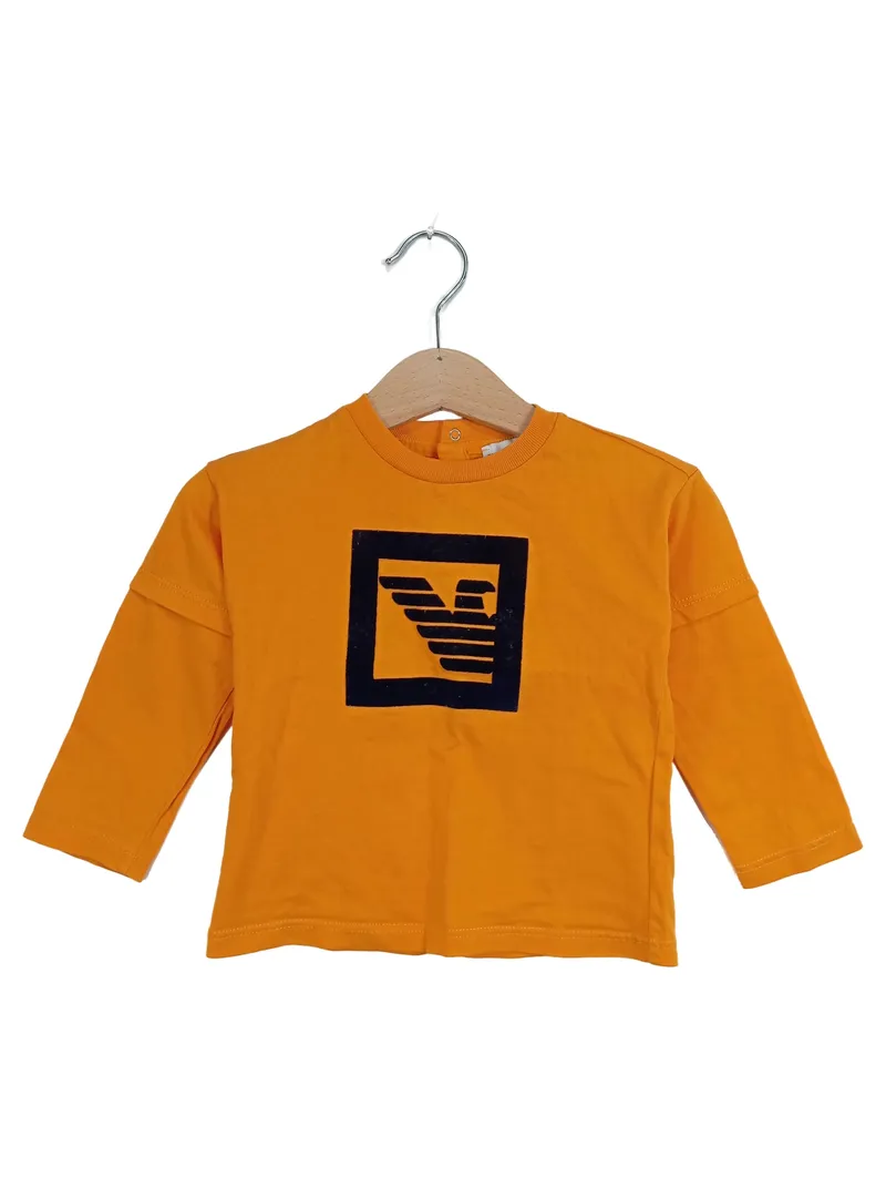 Emporio Armani Kinder Langarmshirt Orange Einheitsgröße 1