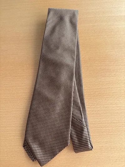 SARTORIALE Krawatte Herren Braun Elegant Kariert Business
