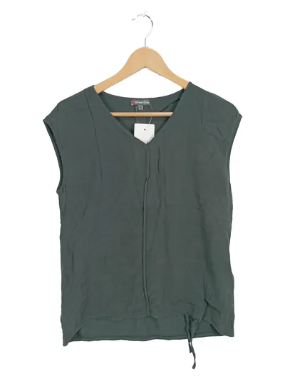 Street One Damen Pullunder Gr. 40/L Grün Viskose Ärmellos Casual