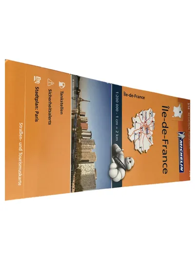 Michelin Landkarte Île-de-France Paris Straßenkarte Tourismus 1:200.000