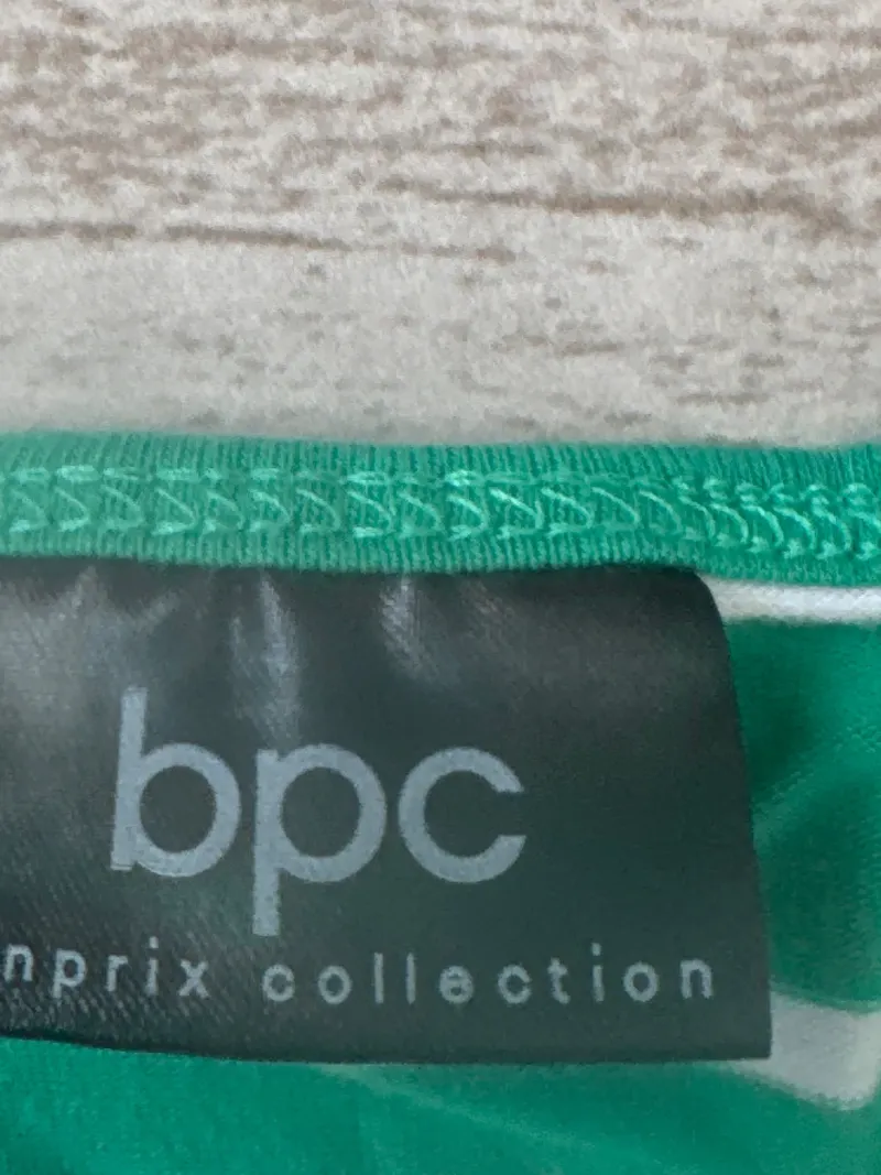 BONPRIX COLLECTION Damen Top gestreift Grün Gr. 40/42 Casual Tanktop 3