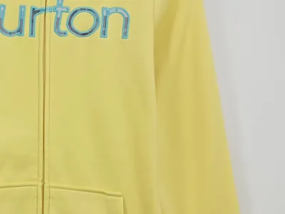 Burton Damen Kapuzenjacke Hoodie Gr. S Gelb Reißverschluss Sportlich