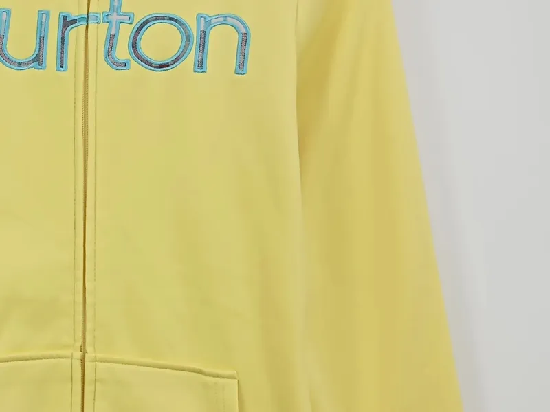 Burton Damen Kapuzenjacke Hoodie Gr. S Gelb Reißverschluss Sportlich 2
