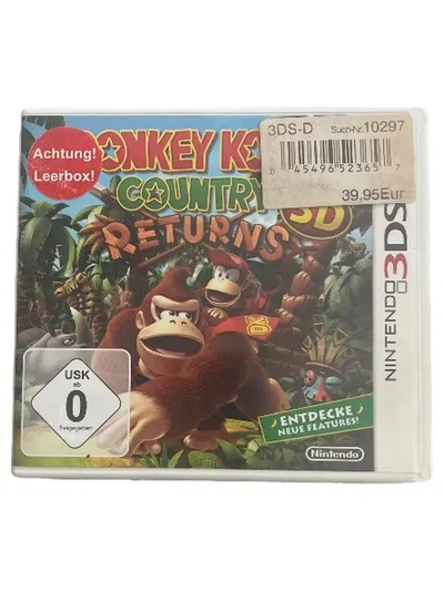 Nintendo Donkey Kong Country Returns 3DS Leerbox Hülle
