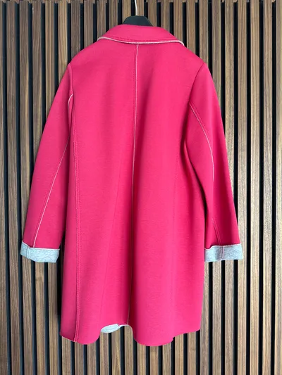 FUCHS SCHMITT Damen Mantel Klassisch Pink Gr. 40/L Viskose