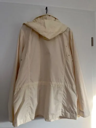 JH Collection Damen Leichte Jacke Parka Kapuze Gr. 44 Beige