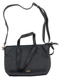 L.CREDI Damen Henkeltasche Schwarz Handtasche Umhängetasche Klassisch 1