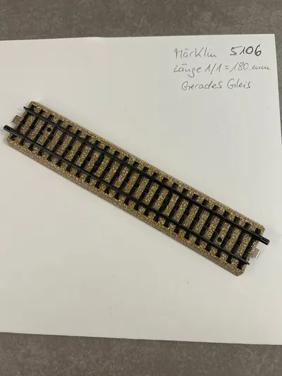Märklin 5106 Gerades Gleis Modelleisenbahn H0 Braun Gleismaterial