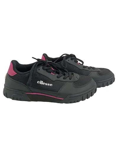 Ellesse Damen Sportschuhe Sneaker Gr. 42 Schwarz Logo Print Sportlich