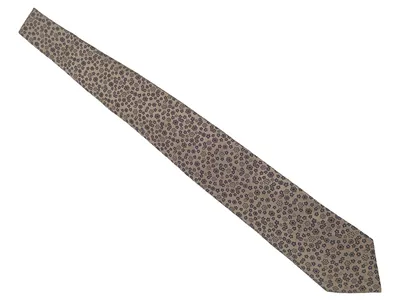 Profuomo Krawatte Herren Beige Seide Blumenmuster Elegant Business