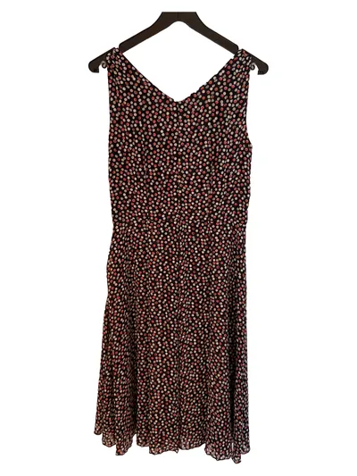 QUIERO Damen Sommerkleid Gr. 38 Klassisch Mehrfarbig Punkte Midikleid