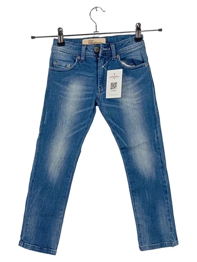 John Galliano Kids Jeans Straight Leg Gr. 104 Blau Denim Designer