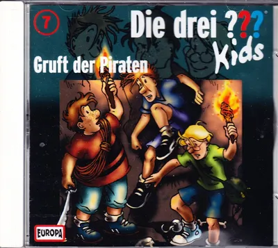 Die drei ??? Kids Hörspiel CD Nr. 7 Gruft der Piraten EUROPA Deutsch ab 6 Jahre