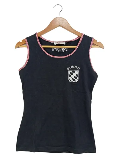 CANDIDA Damen Top Shirt Freistaat Bayern Trachten Schwarz Gr. 36;S Casual