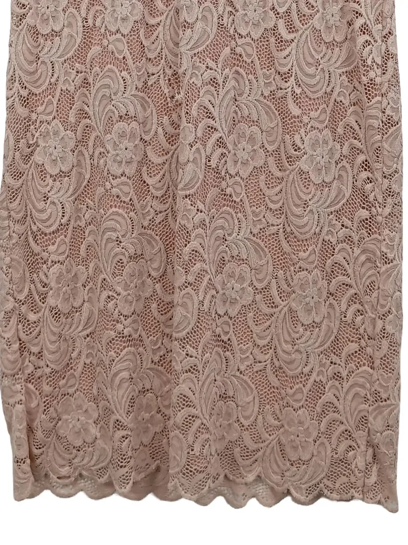 Mamalicious Umstandskleid A-Linie Spitze Rosa Gr. 40 L Kurzarm 4