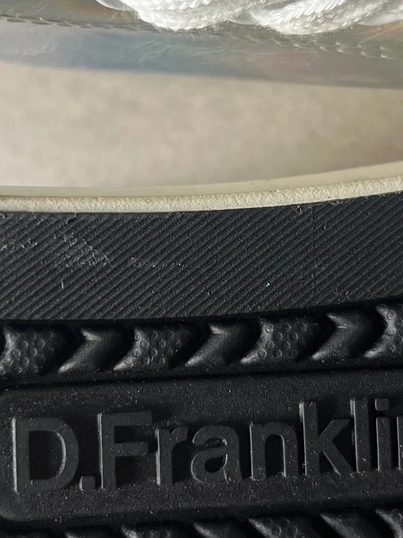 D.Franklin Damen High-Top Sneaker Gr. 39 Mehrfarbig Holographisch Modisch 4