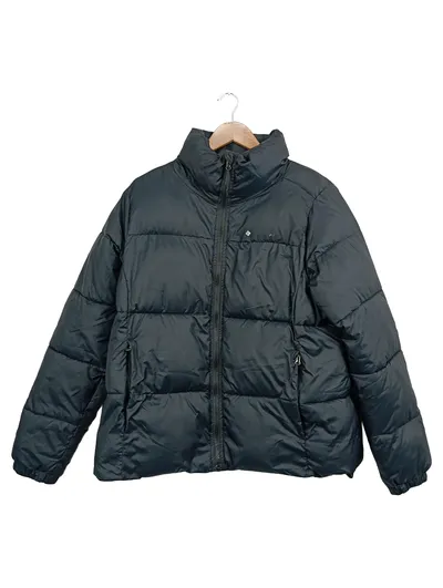 Columbia Herren Steppjacke Outdoor Grau Gr. 50/L gesteppt Logo