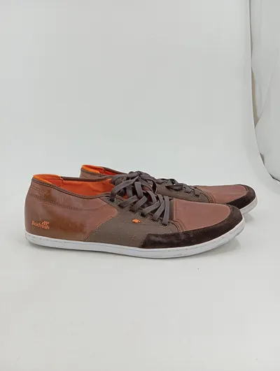 Boxfresh Herren Sneaker Low Braun Gr. 46 Leder Canvas Casual