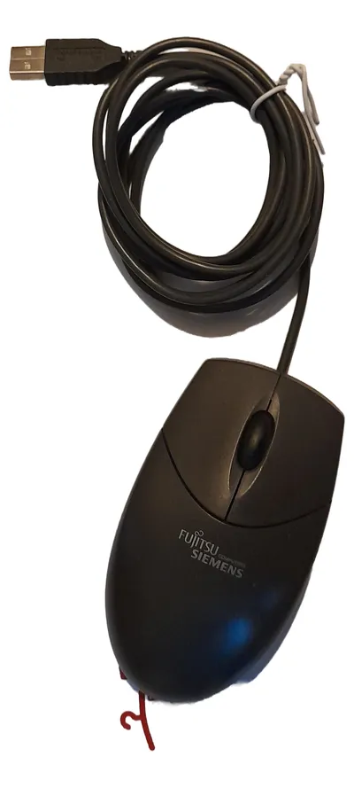 Fujitsu Siemens USB Computer Maus Grau Kabelgebunden PC Laptop