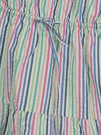 Lovers + Friends Damen Freizeitkleid S Mehrfarbig Gestreift Rüschen Baumwolle